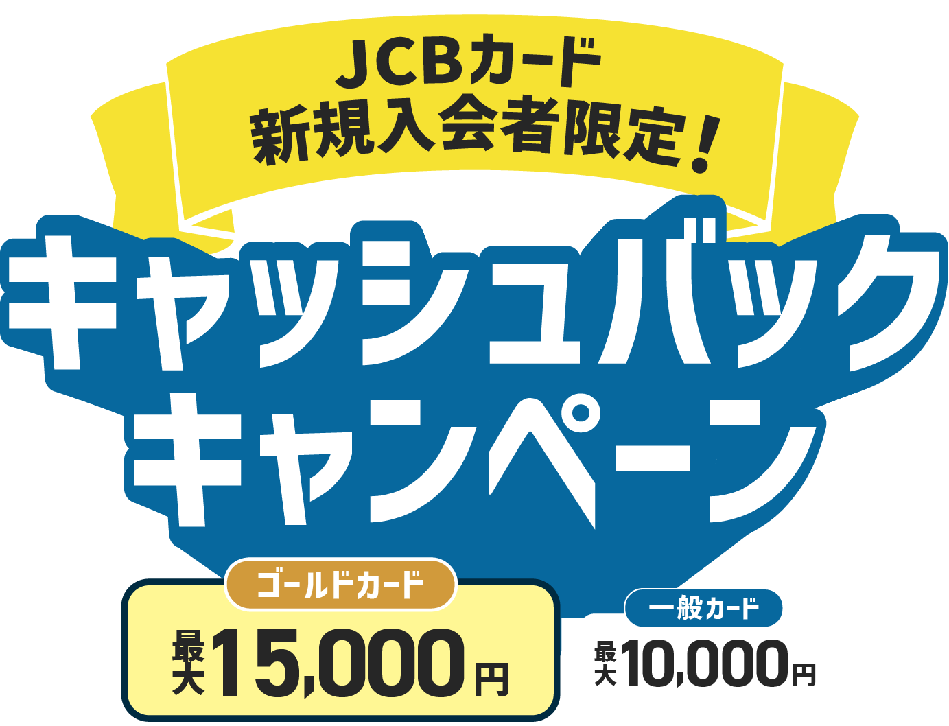 ゴールドカード最大15,000円 一般カード最大10,000円 キャッシュバックキャンペーン